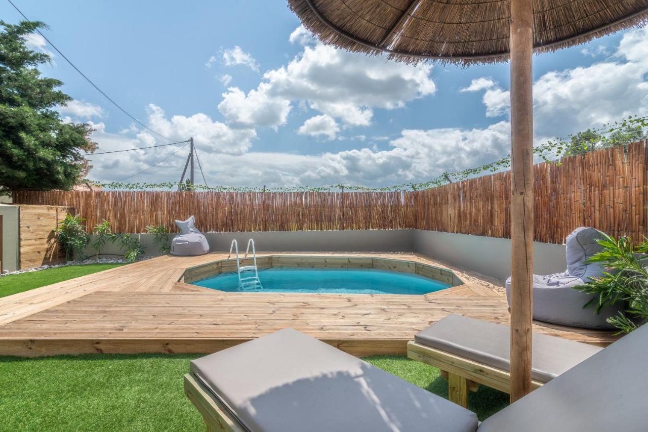 Cozy House With Pool Near Beach Gazi Bagian luar foto